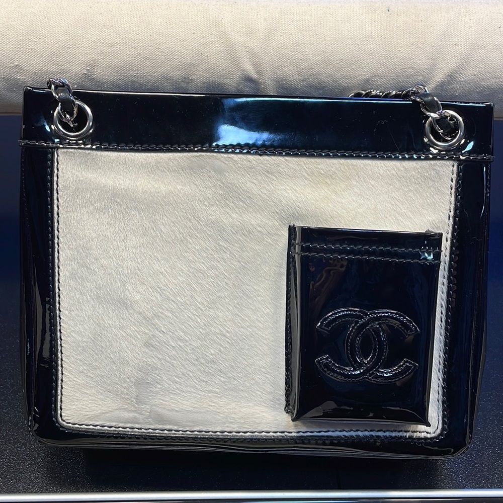 Chanel Patent and Pony Hair Seasonal Tote 2004-2005
